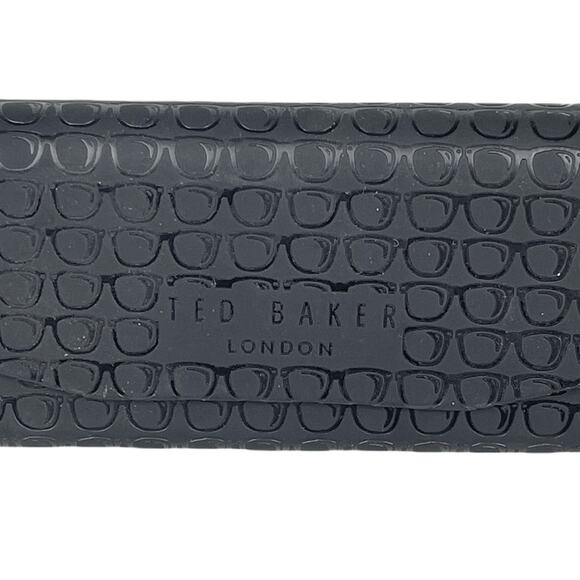 Ted Baker London Triangle Glasses Case and Cleaning Cloth Black - Picture 2 of 5